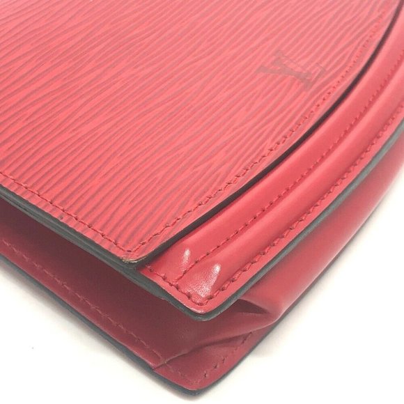 LOUIS VUITTON M52607 Epi Pochette Ceinture Tilsit Pouch only Bag Red - Picture 7 of 12